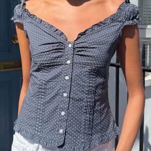 Brandy Melville polka dot top